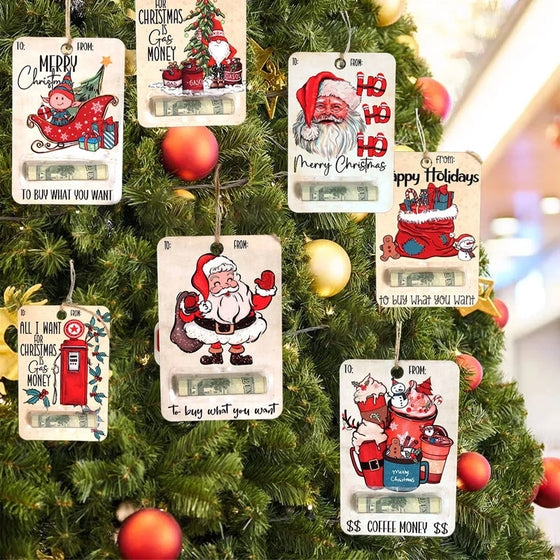 Julklappshållare med jultomte