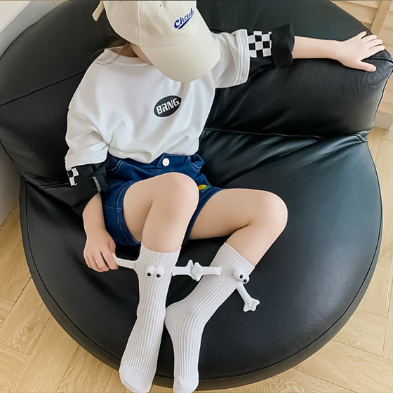 Förälder-barn roliga strumpor