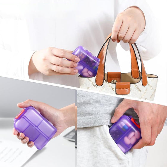 Organiseringsbox för resepiller (161 etiketter för anpassning)