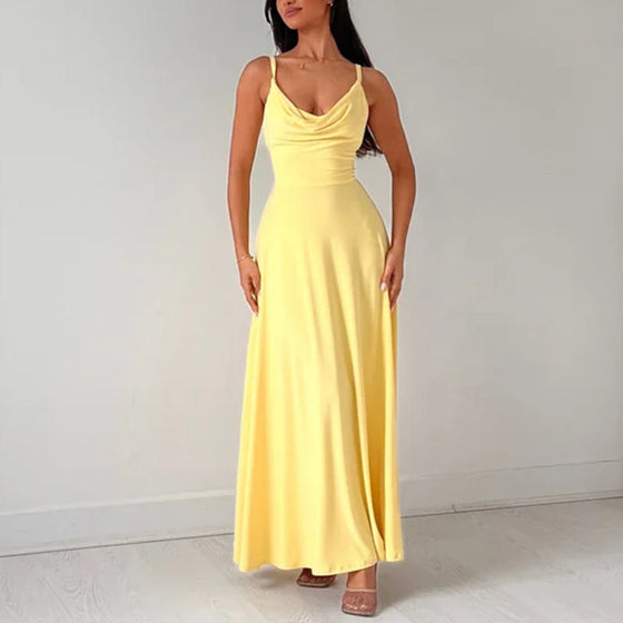 Maxiklänning med drapering