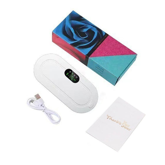 Oppladdbart digitalt displayvärmebälte