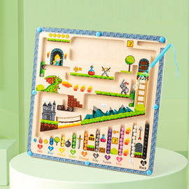 Magnetisk färg- och nummerlabyrint