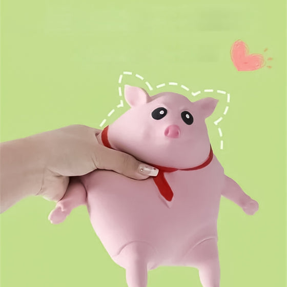 Kreativ avlastningsrosa gris leksak