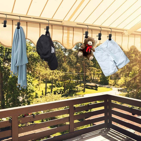 Utrymmesbesparande bärbara resehängare klipp