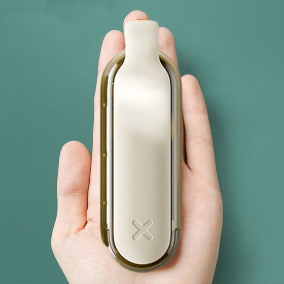 2 I 1 Bärbar Enkel Pill Extractor &amp; Lagdelt Organizer