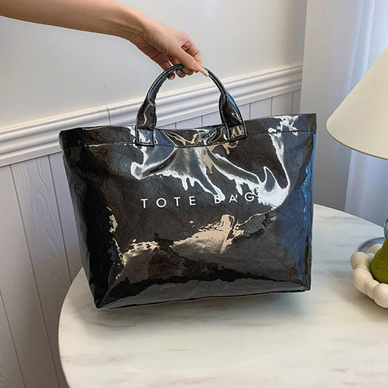 Toteväska med bokstavstryck för kvinnor