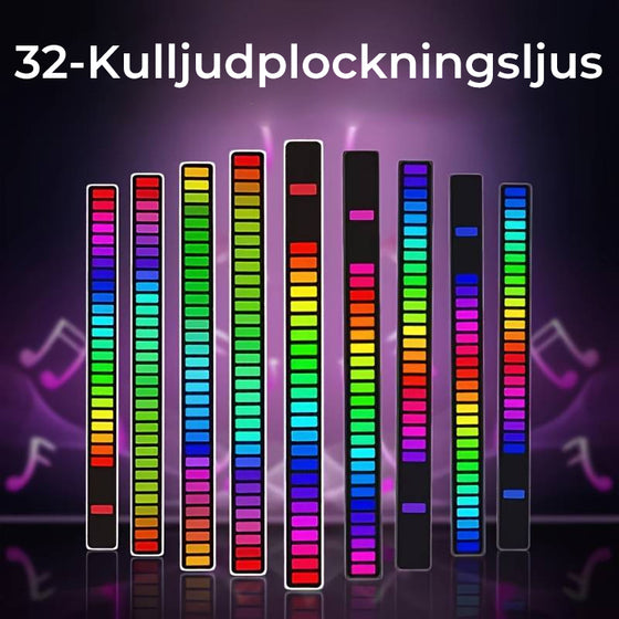 Trådlös ljudaktiverad RGB ljuslist