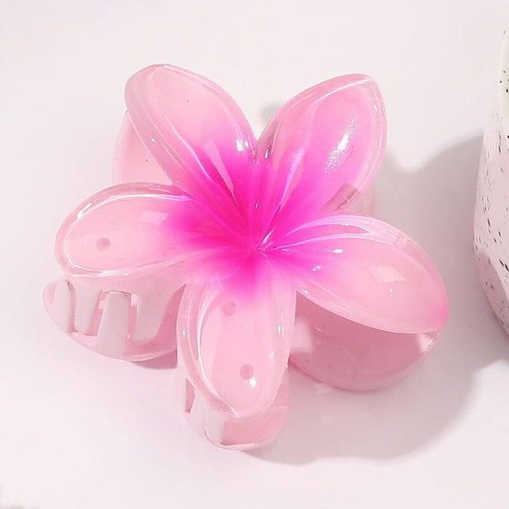 Hårklämma i form av en blomma