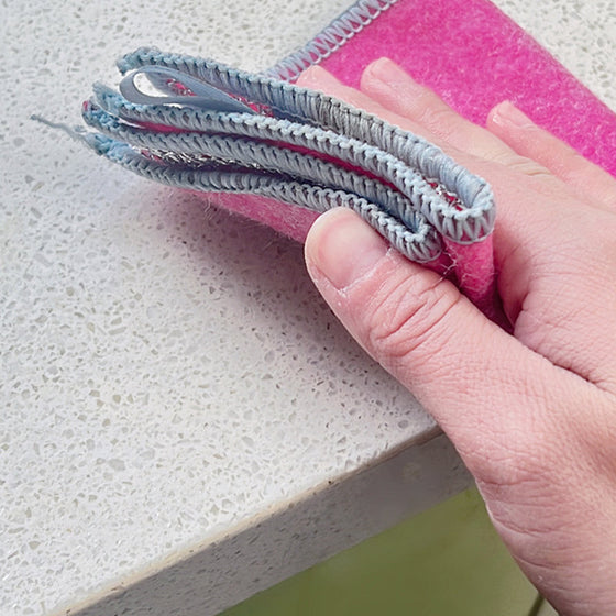 Förtjockad silvertråd-putsduk