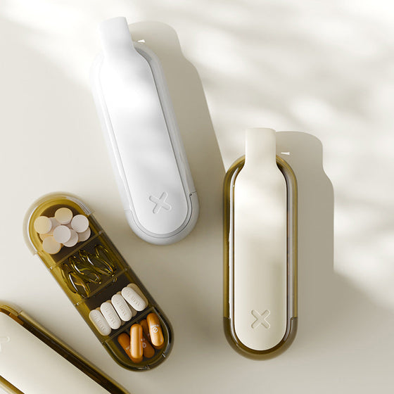 2 I 1 Bärbar Enkel Pill Extractor &amp; Lagdelt Organizer