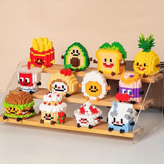 Minisats med byggklossar