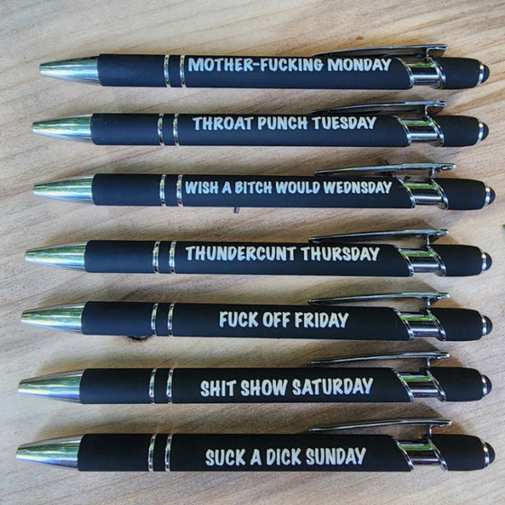 Rolig daglig pennuppsättning (7st)