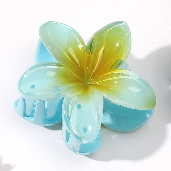 Hårklämma i form av en blomma