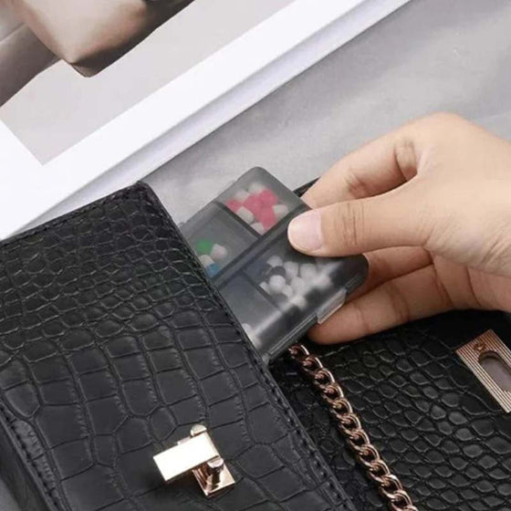 Organiseringsbox för resepiller (161 etiketter för anpassning)