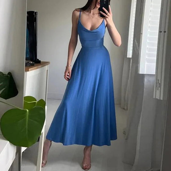 Maxiklänning med drapering