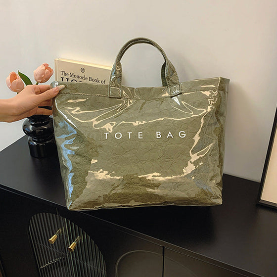 Toteväska med bokstavstryck för kvinnor