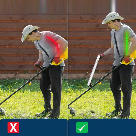 Ergonomiskt handtag för ogräsrensare