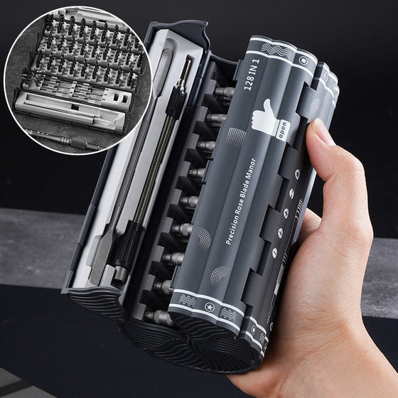 128-i-1 precisionsskruvmejsel-sats