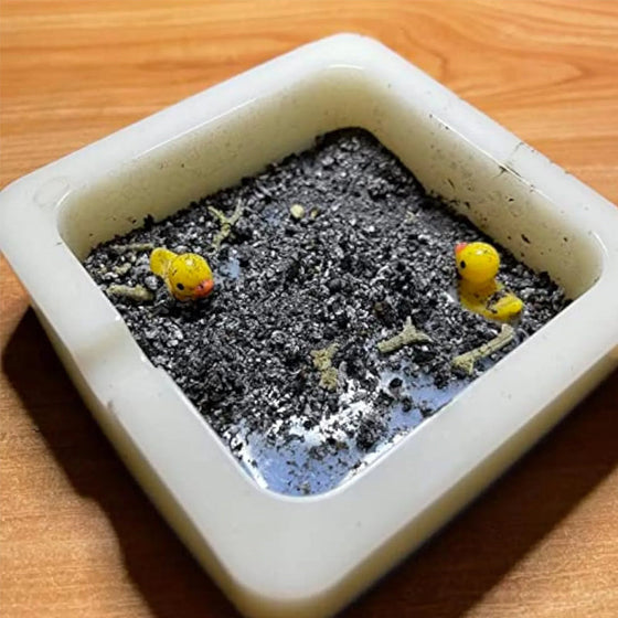 En askkopp formad som en badank