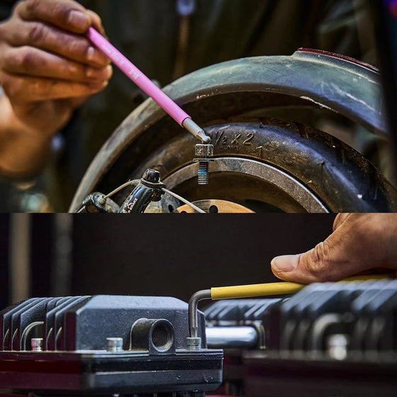 Färgad sexkantsnyckel