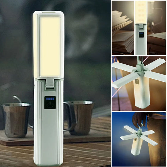 Fyrblads vikbar campinglampa