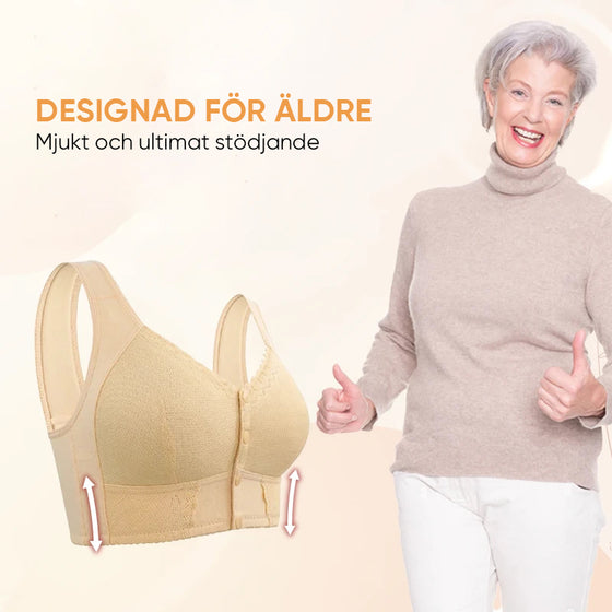 Andningsbar bh med stängning framtill