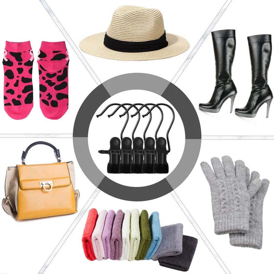 Utrymmesbesparande bärbara resehängare klipp