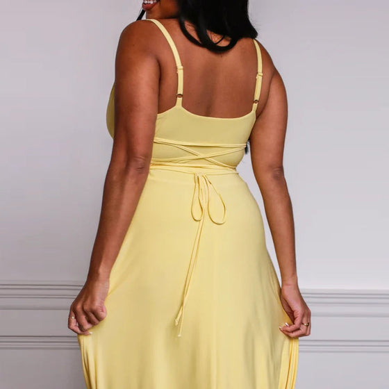 Maxiklänning med drapering