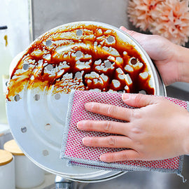 Förtjockad silvertråd-putsduk