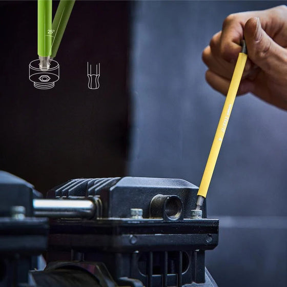 Färgad sexkantsnyckel