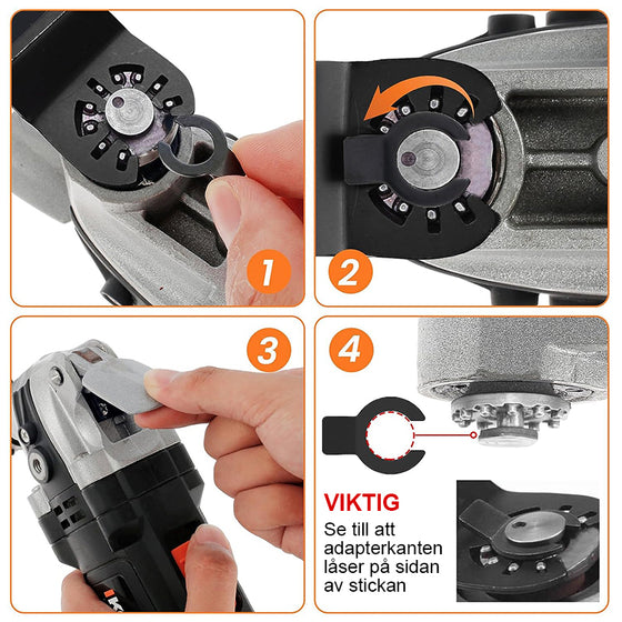 Skärsblad för Oscillerande verktyg med böjd kant (20 st)