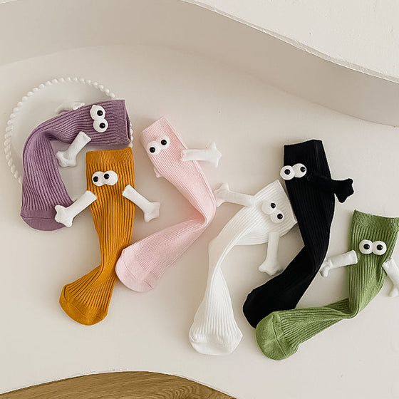 Förälder-barn roliga strumpor