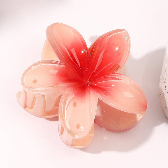 Hårklämma i form av en blomma