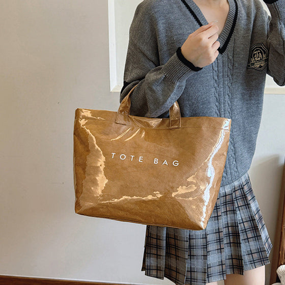 Toteväska med bokstavstryck för kvinnor