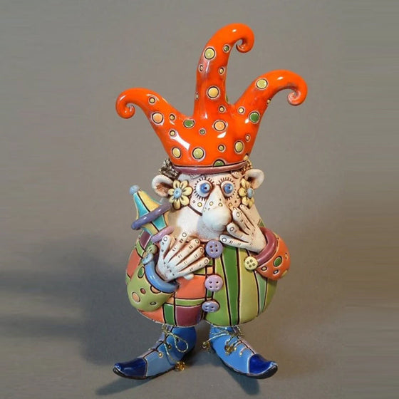 Färgglada ornament med narrklocka