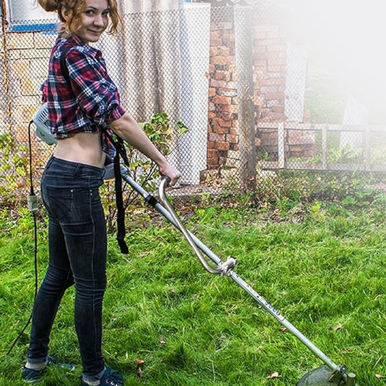 Ergonomiskt handtag för ogräsrensare