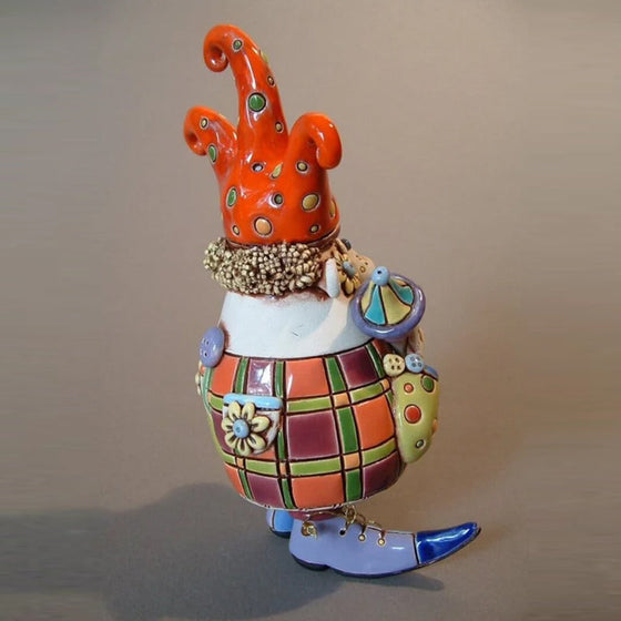 Färgglada ornament med narrklocka