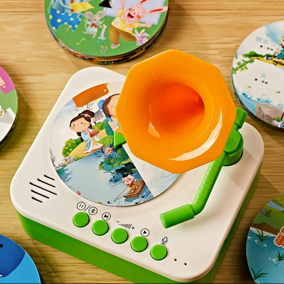 Sagomaskin med fonograf för tidig utbildning för bar