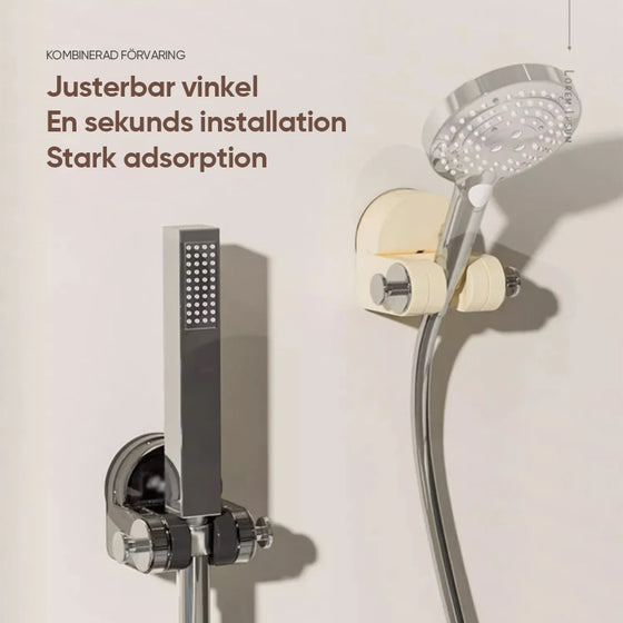 Integrerad sugkoppduschställning