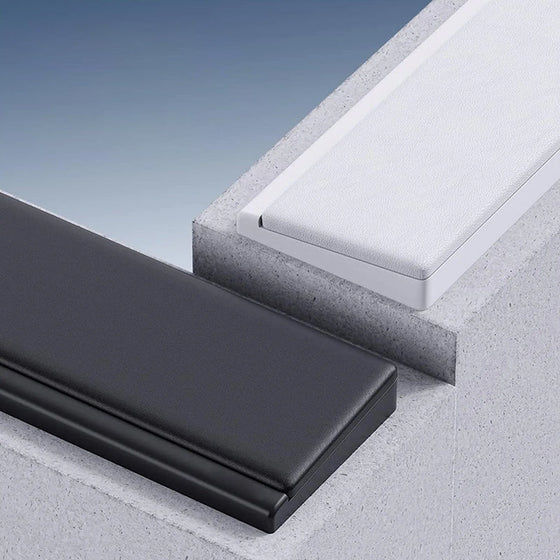 Handledsstöd för tangentbord med förvaringslåda för skrivbordsavdelning