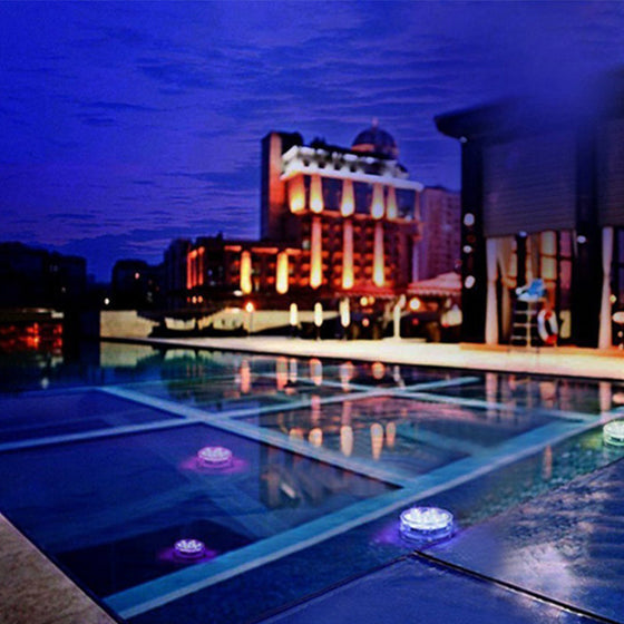 Fjärrstyrd poolundervattenslampa