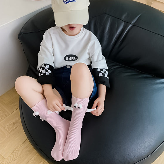 Förälder-barn roliga strumpor