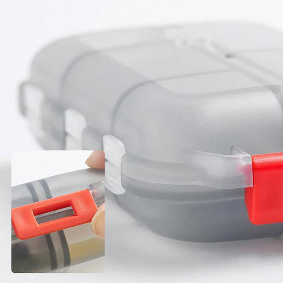 Organiseringsbox för resepiller (161 etiketter för anpassning)