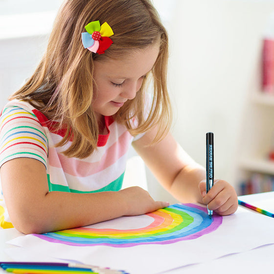 Färgläggande ljuspenna Graffiti Markeringspennor