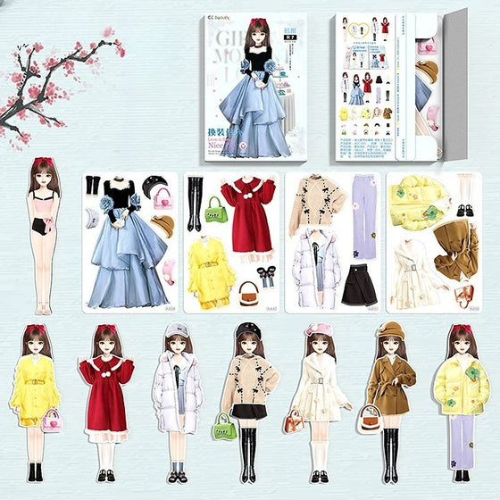 Magnetisk pappersdocka för påklädning av prinsessa