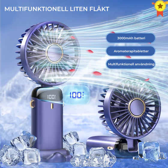 Bärbar elektrisk kallkompresskylfläkt