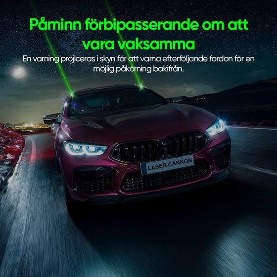 Fjärrstyrd pilotlampa för fordon Laser