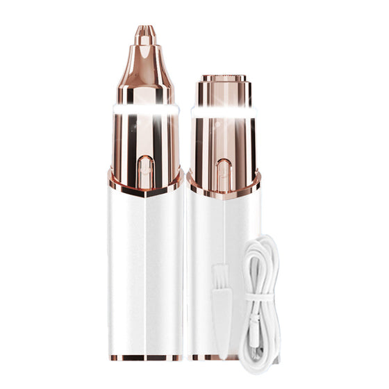 2-i-1 Elektrisk Ögonbrynstrimmer