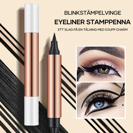 Lockande kattöga-stämpel eyeliner