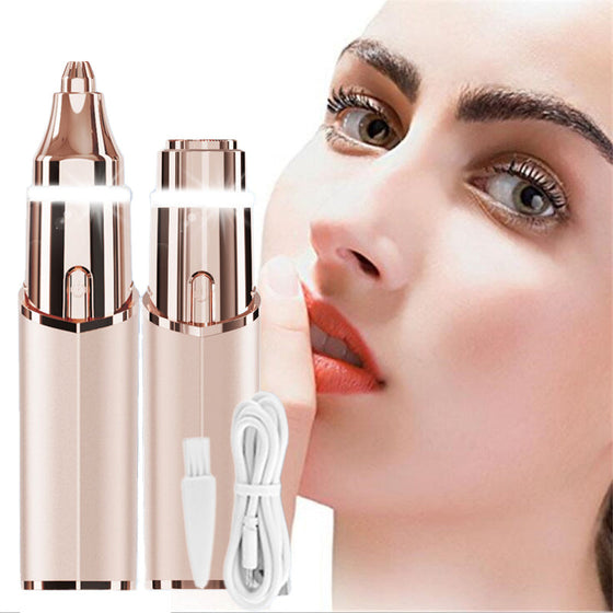 2-i-1 Elektrisk Ögonbrynstrimmer